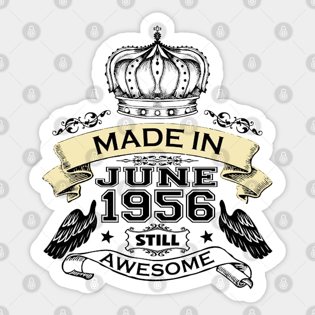 Made in June 1956 Bday Sticker by StarWheel